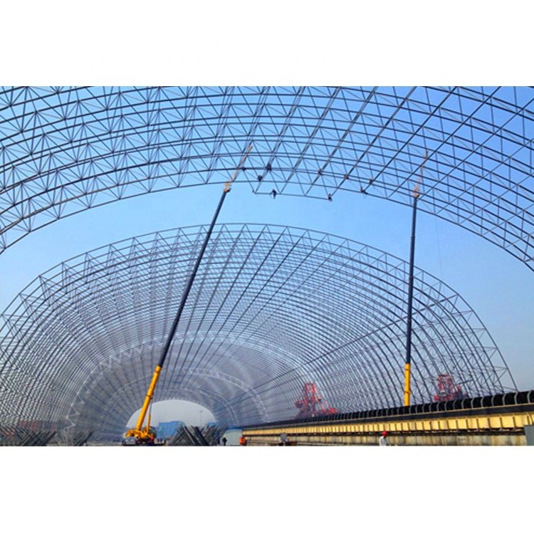 Rapid Precast Steel Structure Space Frame Coal Shed Building