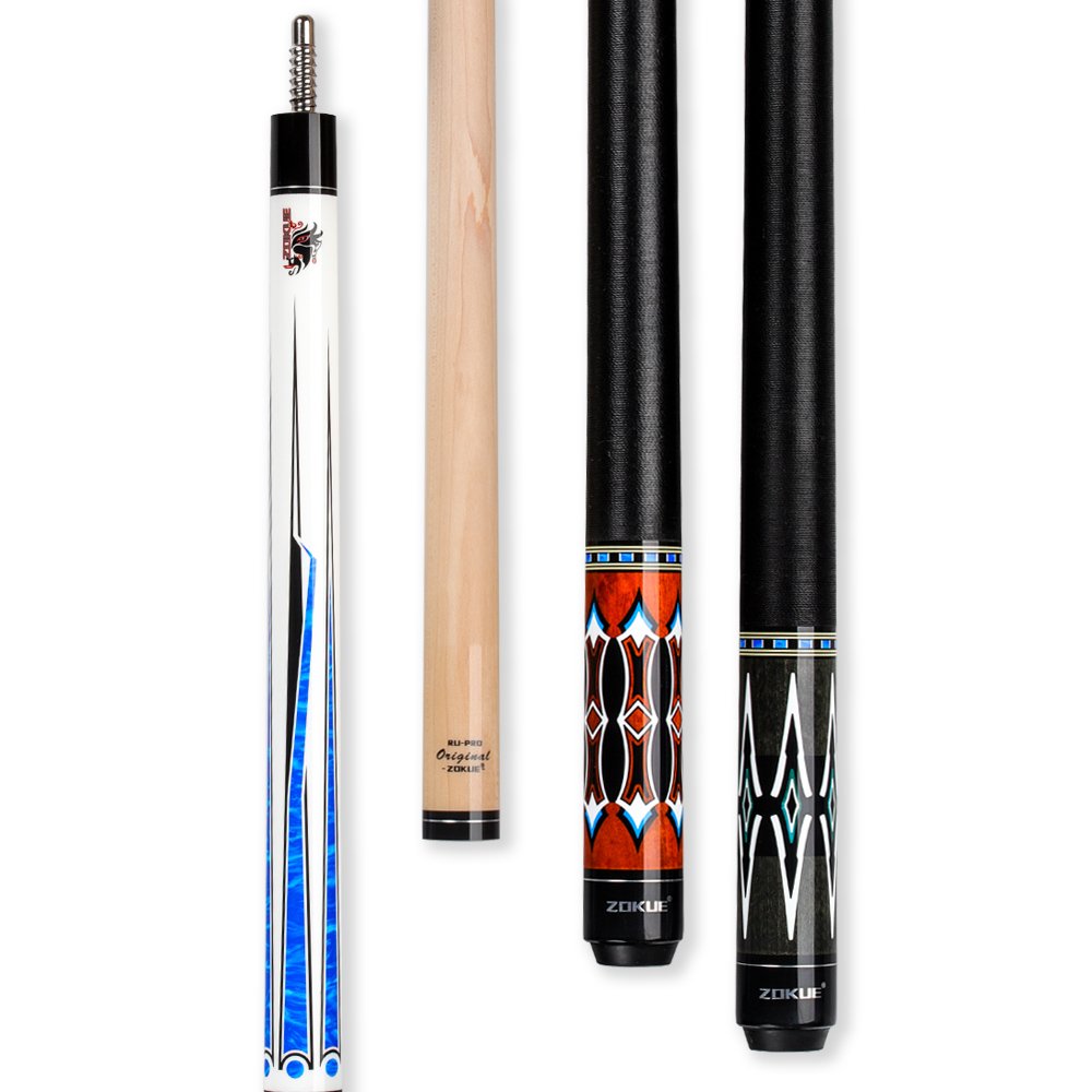 ZOKUE Billiards Cue Russian 160 cm 12.75mm Maple Shaft Pyramid Cues Lrish Linen Grip Radial Professional Russian Pyramid Game