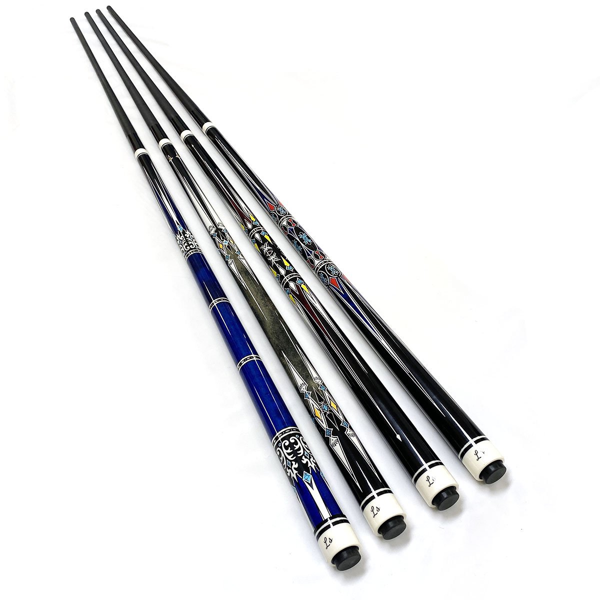 Superior Quality 1/2-PC High-tech Handmade Carbon Fiber Shaft Billiard Pool Cue With Protectors