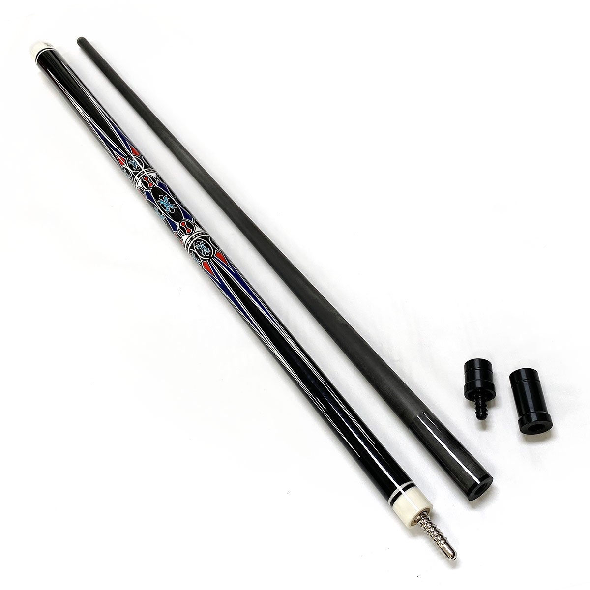 Superior Quality 1/2-PC High-tech Handmade Carbon Fiber Shaft Billiard Pool Cue With Protectors