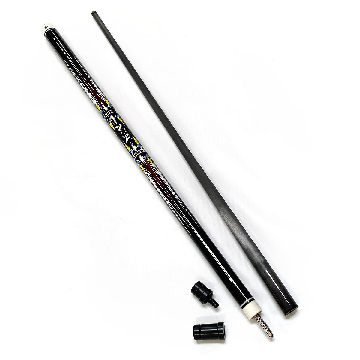 Superior Quality 1/2-PC High-tech Handmade Carbon Fiber Shaft Billiard Pool Cue With Protectors