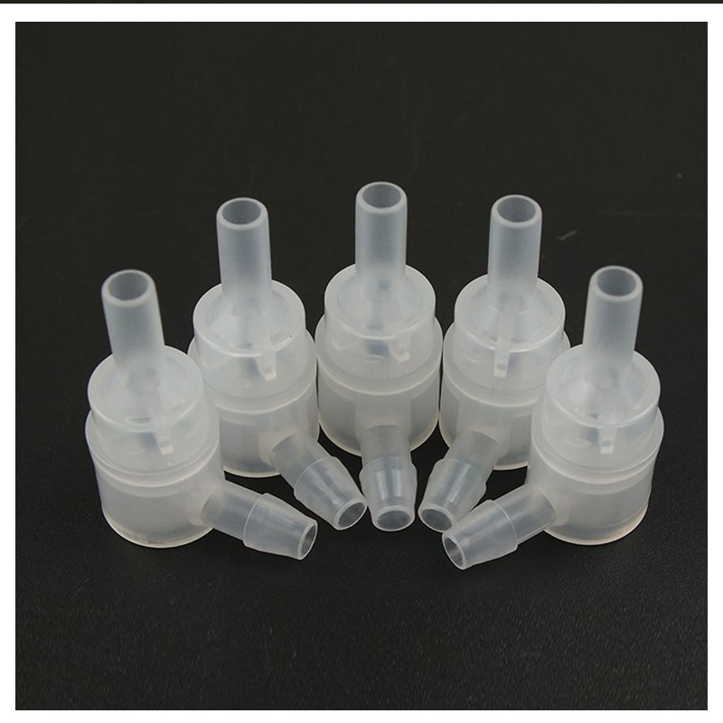 High Quality L-type One-Way Plastic Flow Valve Check Valve PP Hose with Leak-Proof Pagoda Joint