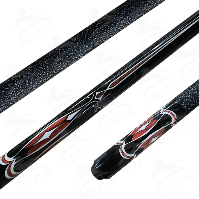 FuryDL Snooker & Billiard Cues Maple Ash Pool Ebony Butt Sleeve with Stainless Steel Joint Carom Cue Stick Model Number