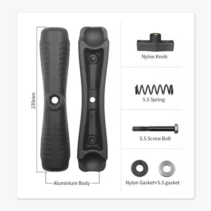 1.5'' Marine Ball Joint Connection Rod for Tab Mount Industrial Aluminum Heavy Duty 1.5 Inch C Size 23cm Long Double Socket Arm