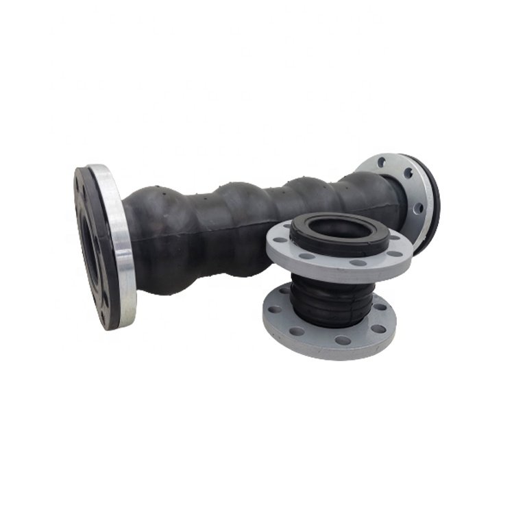 Flexible General Epdm Rubber Metal Bellows Expansion Joint With Flange Flexible Expansion Joint