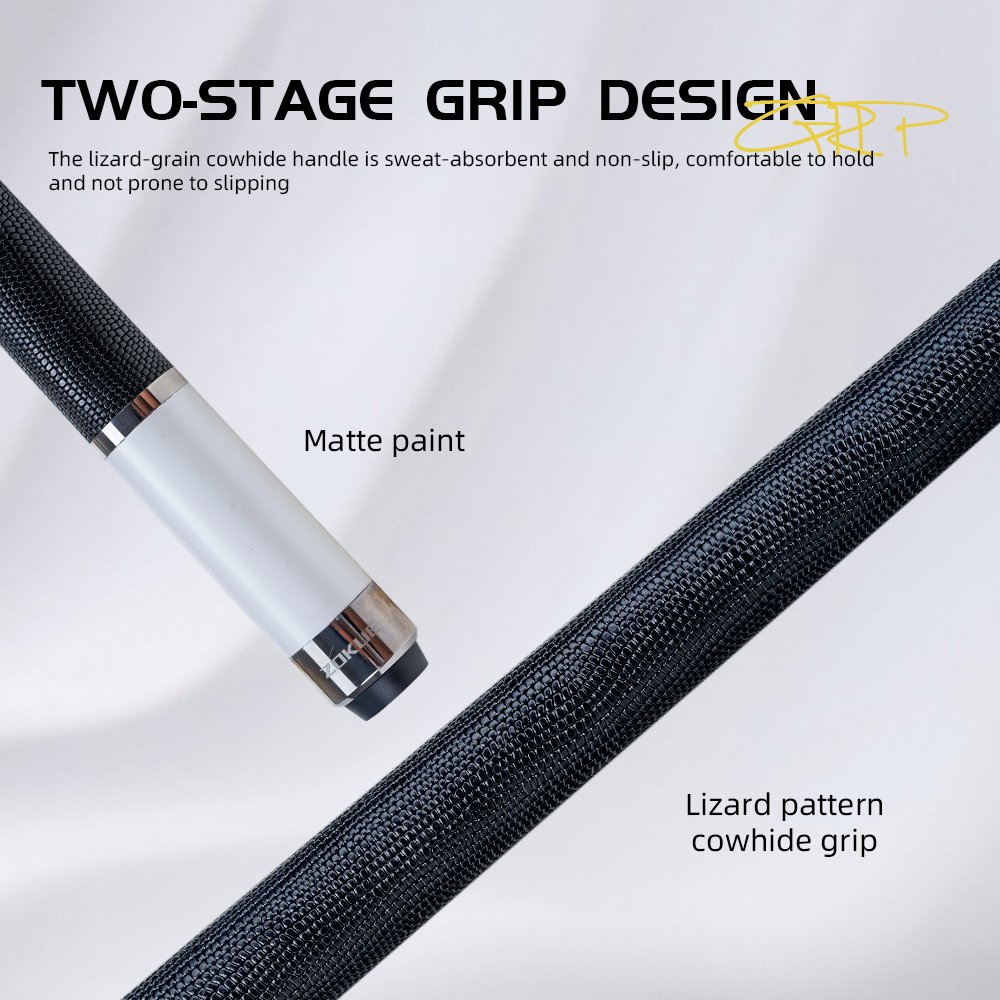 ZOKUE Carbon Fiber Pool Cue Low Deflection Full Carbon Technology Cue Stick for Beginner Primary Pool Stick