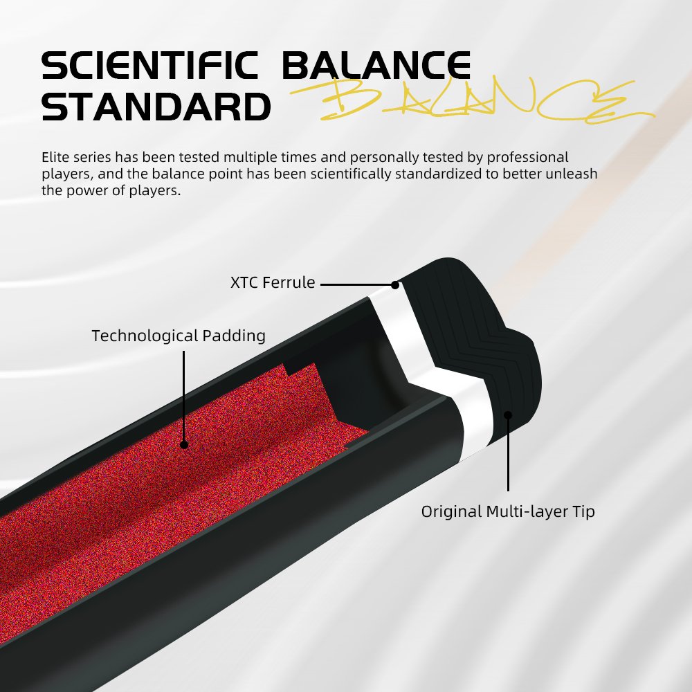 ZOKUE Carbon Fiber Pool Cue Low Deflection Full Carbon Technology Cue Stick for Beginner Primary Pool Stick