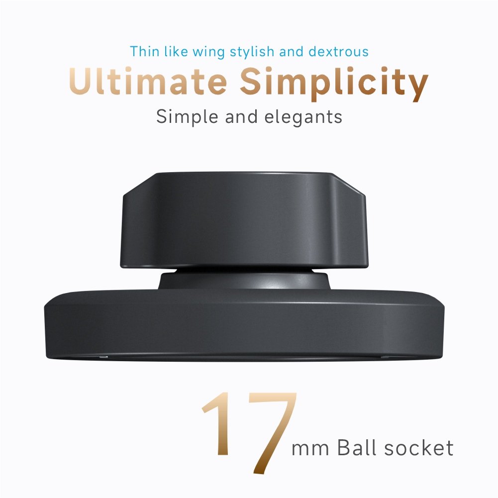New Arrival 17mm Universal Ball Head Phone Mount Accessory with Strong Magnetic Force Suitable for IPhone12-16