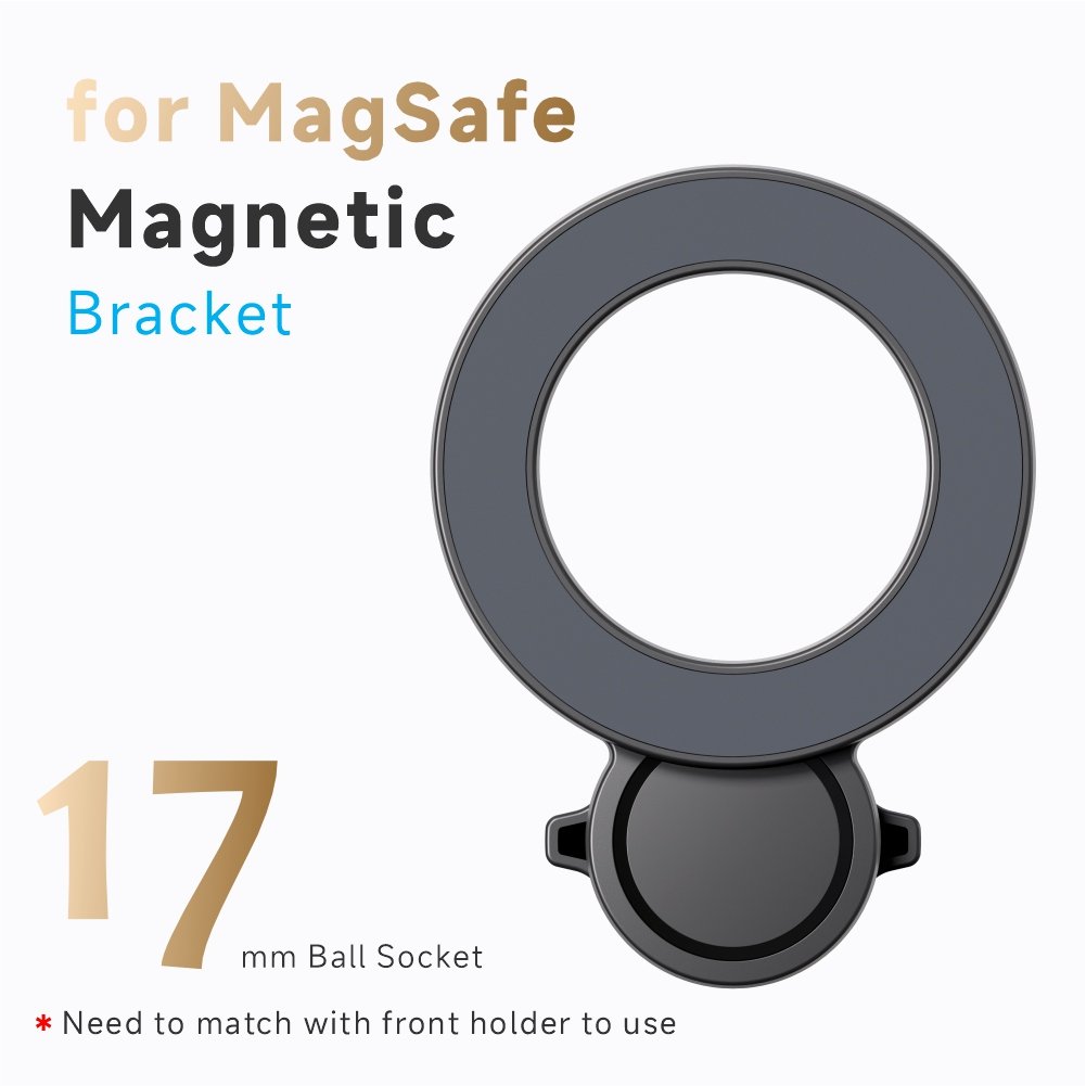 New Arrival 17mm Universal Ball Head Phone Mount Accessory with Strong Magnetic Force Suitable for IPhone12-16