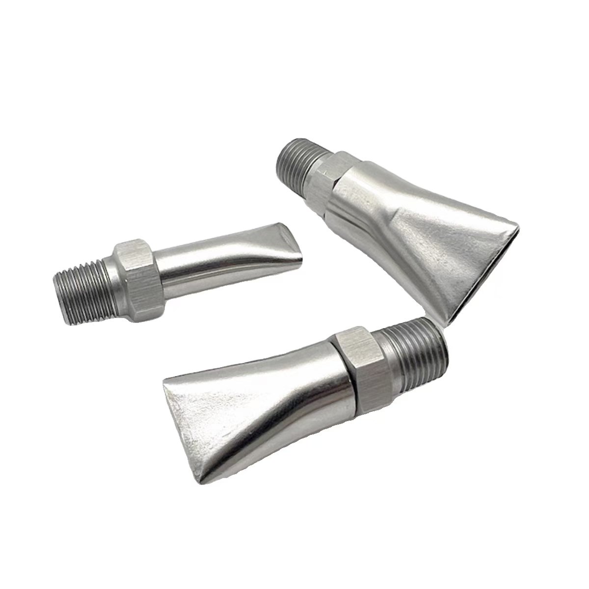 Stainless Steel Sandblasted Duckbill Flat Type Cleaning Nozzle Universal Adjustable air Knife Nozzle Duck Mouth Fountain Nozzle