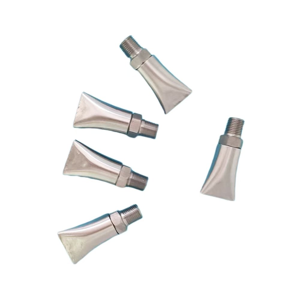 Stainless Steel Sandblasted Duckbill Flat Type Cleaning Nozzle Universal Adjustable air Knife Nozzle Duck Mouth Fountain Nozzle