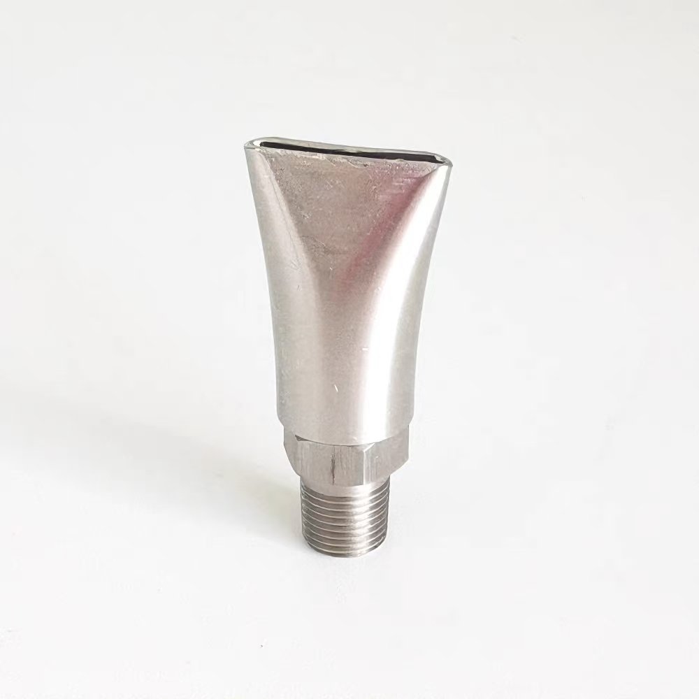 Stainless Steel Sandblasted Duckbill Flat Type Cleaning Nozzle Universal Adjustable air Knife Nozzle Duck Mouth Fountain Nozzle