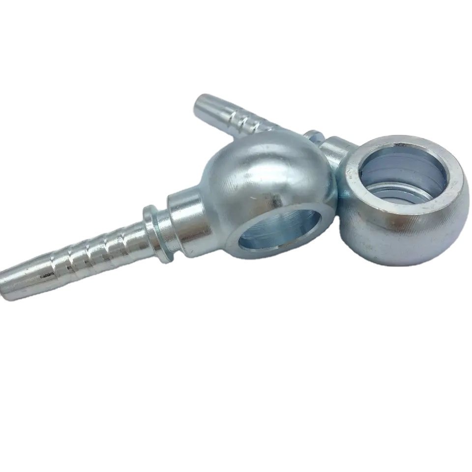Carbon Steel And Stainless Steel Hose Fitting Hydraulic Connector M22 Ball Head Banjo Bolt And Fitting 70011-12-10