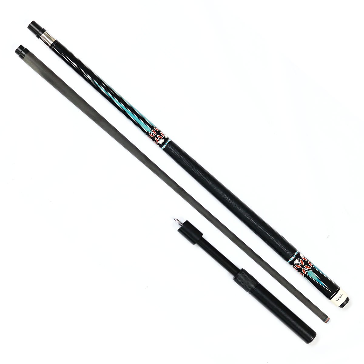 Hot Sell 1/2 Pc High-tech Handmade Carbon Fiber Shaft Billiard Pool Cue With Stretchable Extension