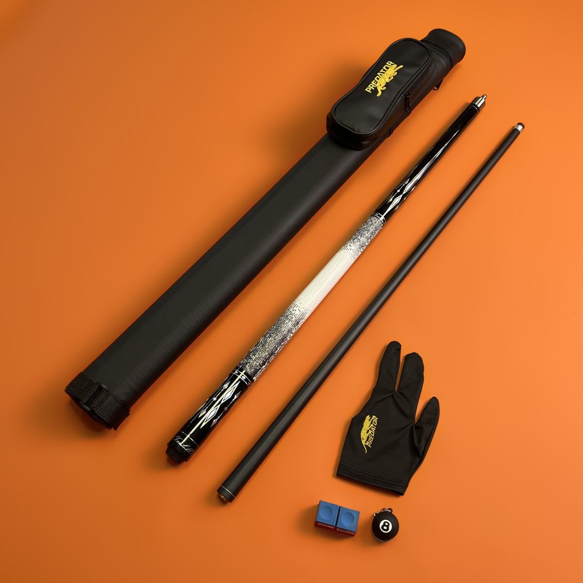 Professional 1/2 Split Radial Straight Maple Wood Pool Cue Stick