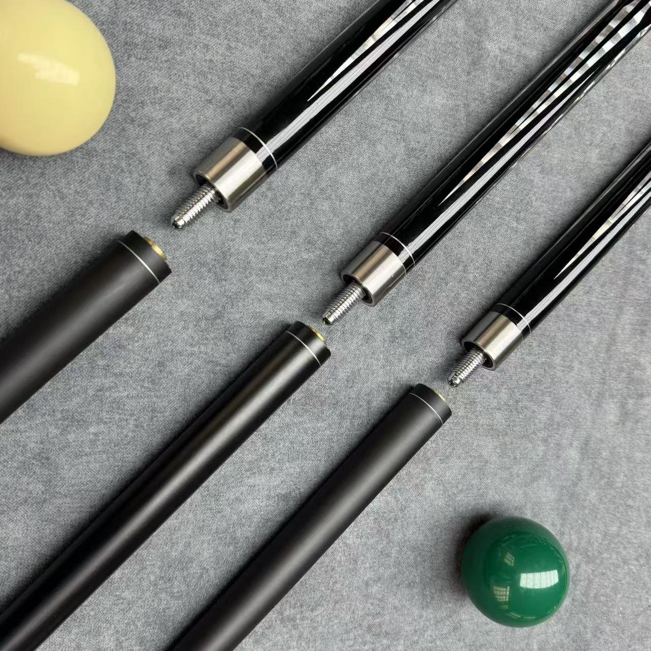 Professional 1/2 Split Radial Straight Maple Wood Pool Cue Stick