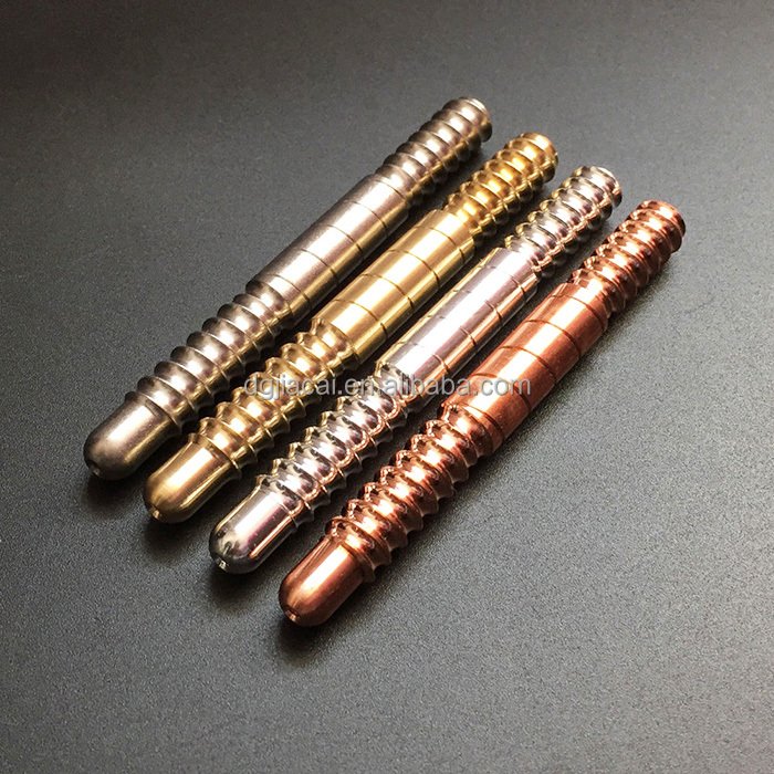 CNC Machining Ball Threading Pool Cue Joint Pin Screw Steel Cnc Aluminum Parts OEM Turning Parts Zinc Customized OEM CN;GUA