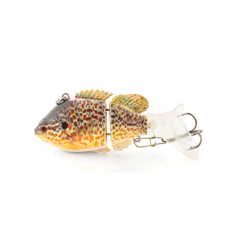 7.5cm 3inch 13.5g 2section Wobblers Crankbait Iron Link PVC Soft Tail Built in Steel Ball Multi Jointed Swimbait Fishing Lures