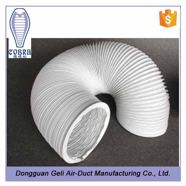 Suction Hose Flexible Air Duct Pipe Polyester Fabric High Quality Agricultural Pvc Flame Retardant Pvc Iso Contemporary Grey