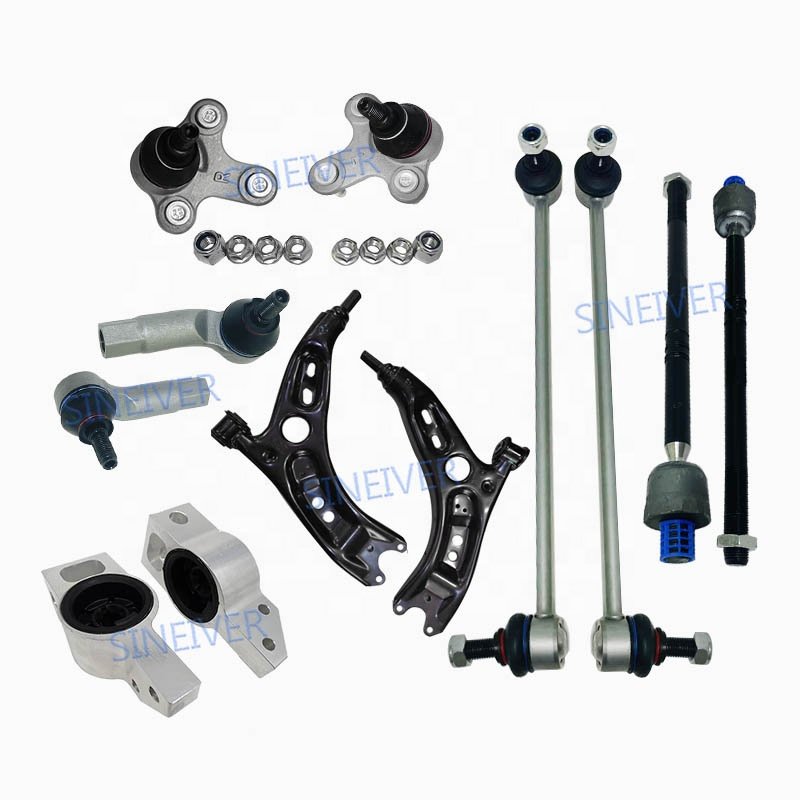 For Audi A3 Q3 Seat WV JETTA GOLF PASSAT TIGUAN 1K0423811 Hot Sale Car Suspension System Front Control Arm 12 Pieces Set