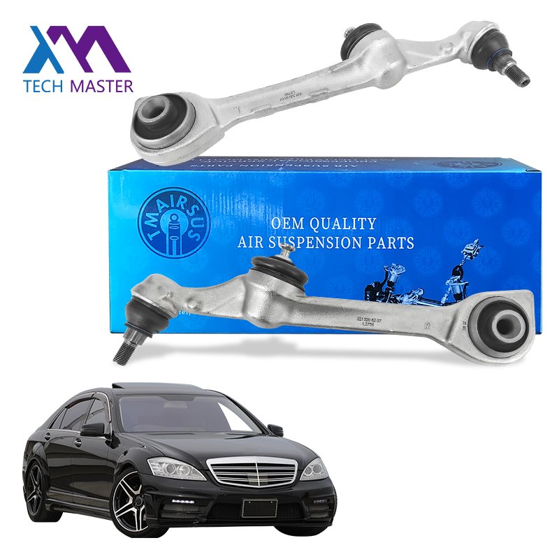 Tech Master Front Control Arm Left Air Suspension Rubber Lower Control Arm Ball Joint for S-CLASS W221 2213308107 2213306707