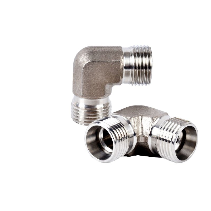 Hydraulic Transition Joint 1C9/1D9 Right Angle Joint Stainless Steel Right Angle Reducing Joint