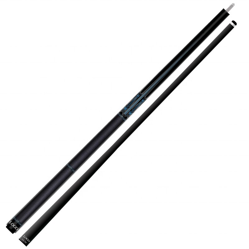 TQG-LC-C15 with Multiple Snooker Joint and Marking Carbon Fiber Pool Cue Billiards Cue 1/2 Split 12..5mm Maple Butt