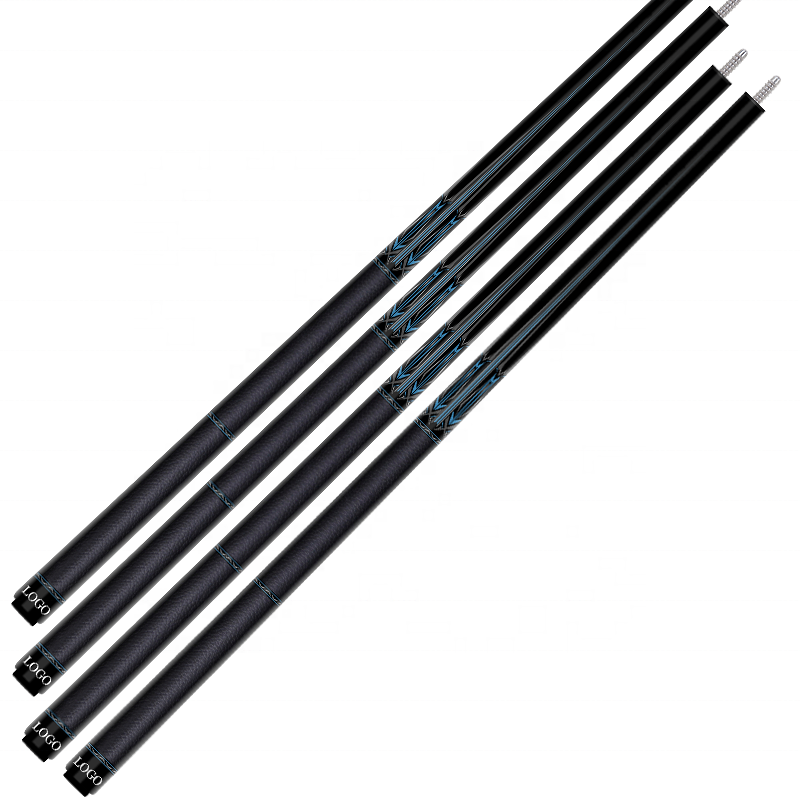 TQG-LC-C15 with Multiple Snooker Joint and Marking Carbon Fiber Pool Cue Billiards Cue 1/2 Split 12..5mm Maple Butt