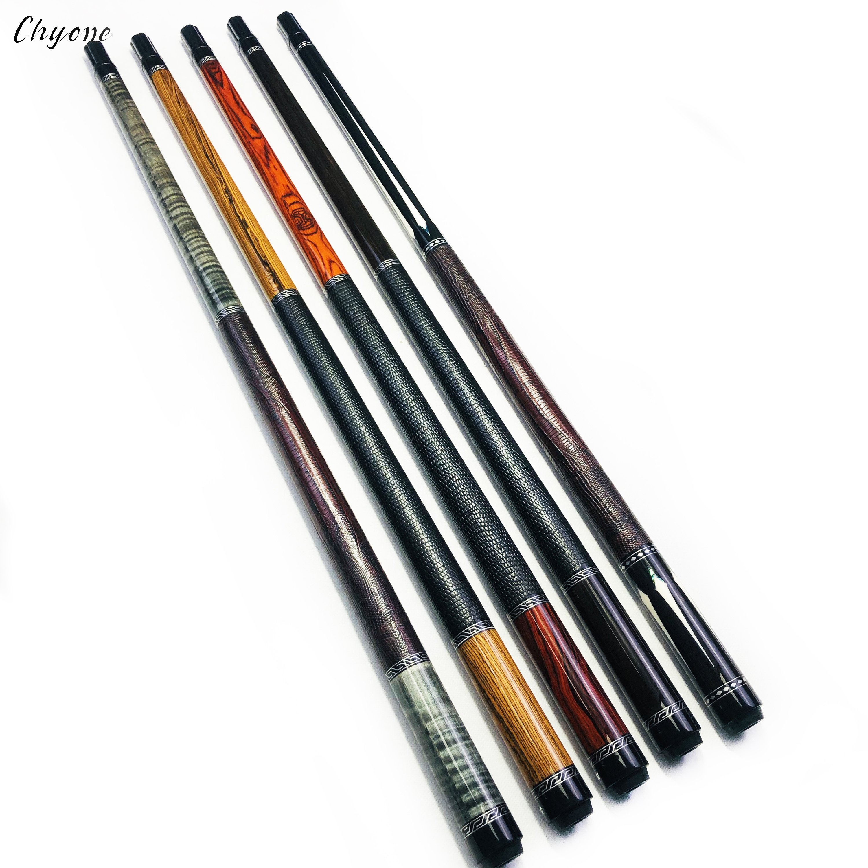 Pool Cue Chyone Custom Coco Bolo Straight Billiard Carom Cue Lizard Leather Wrap Handmade Pool Cues