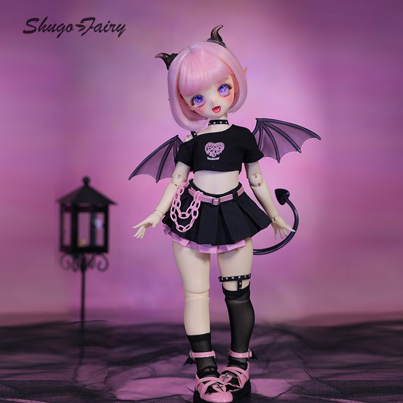 Shuga Fairy 1/4 Chelseabjd Soft Toy Handcrafted Ball Jointed BJD Doll with Sweetheart Girly Face Meat Leg Pure Handicraft Art
