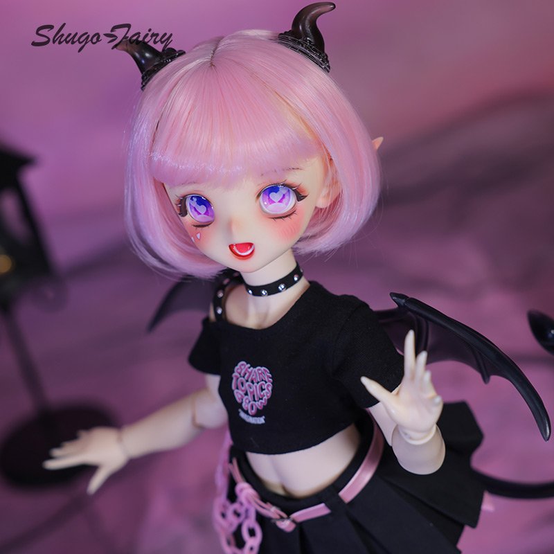 Shuga Fairy 1/4 Chelseabjd Soft Toy Handcrafted Ball Jointed BJD Doll with Sweetheart Girly Face Meat Leg Pure Handicraft Art