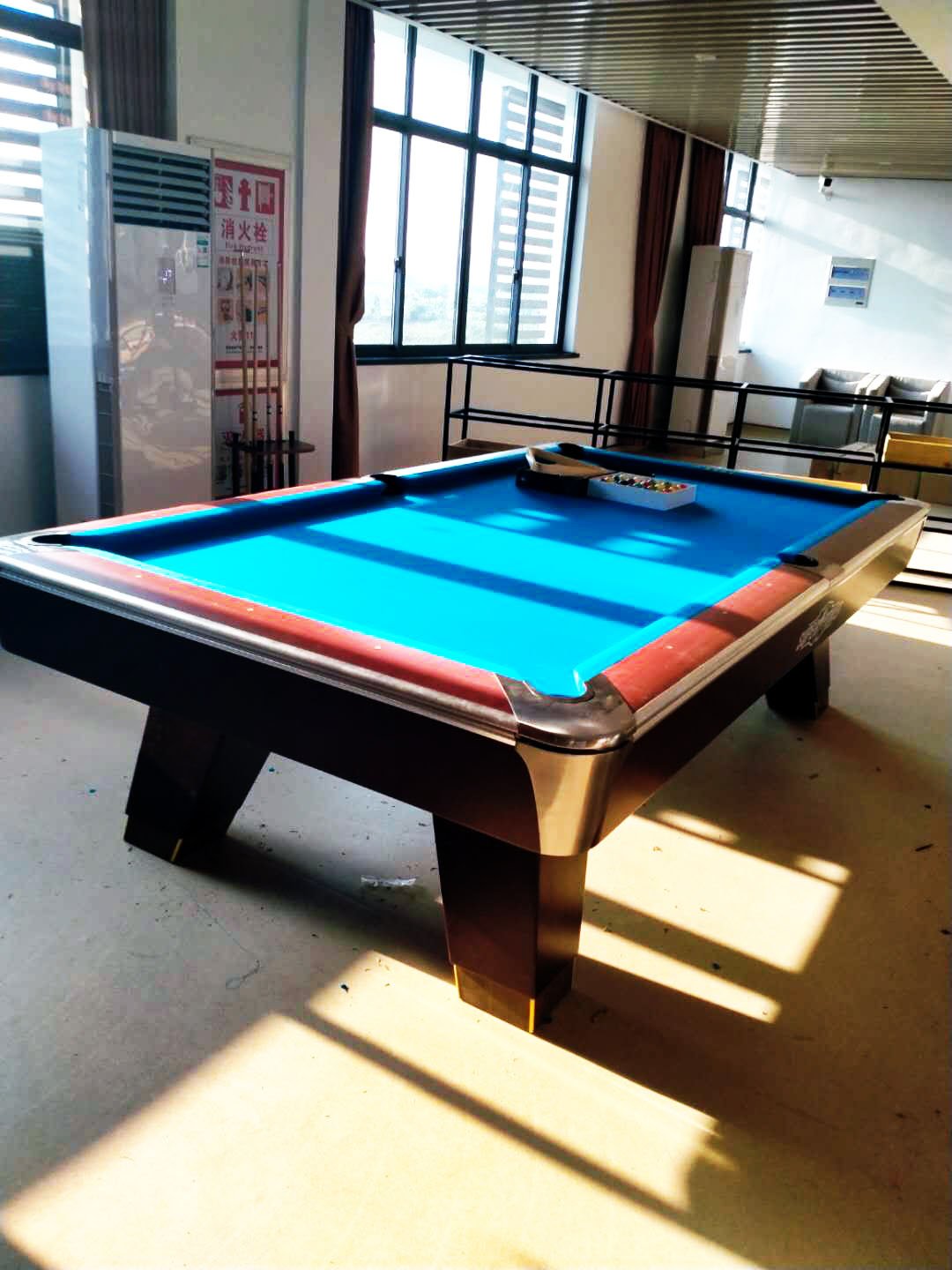 Table Game Indoor Sports 2 in 1 Hand Tennis Billiards Combo 9ft Folding Pool Table