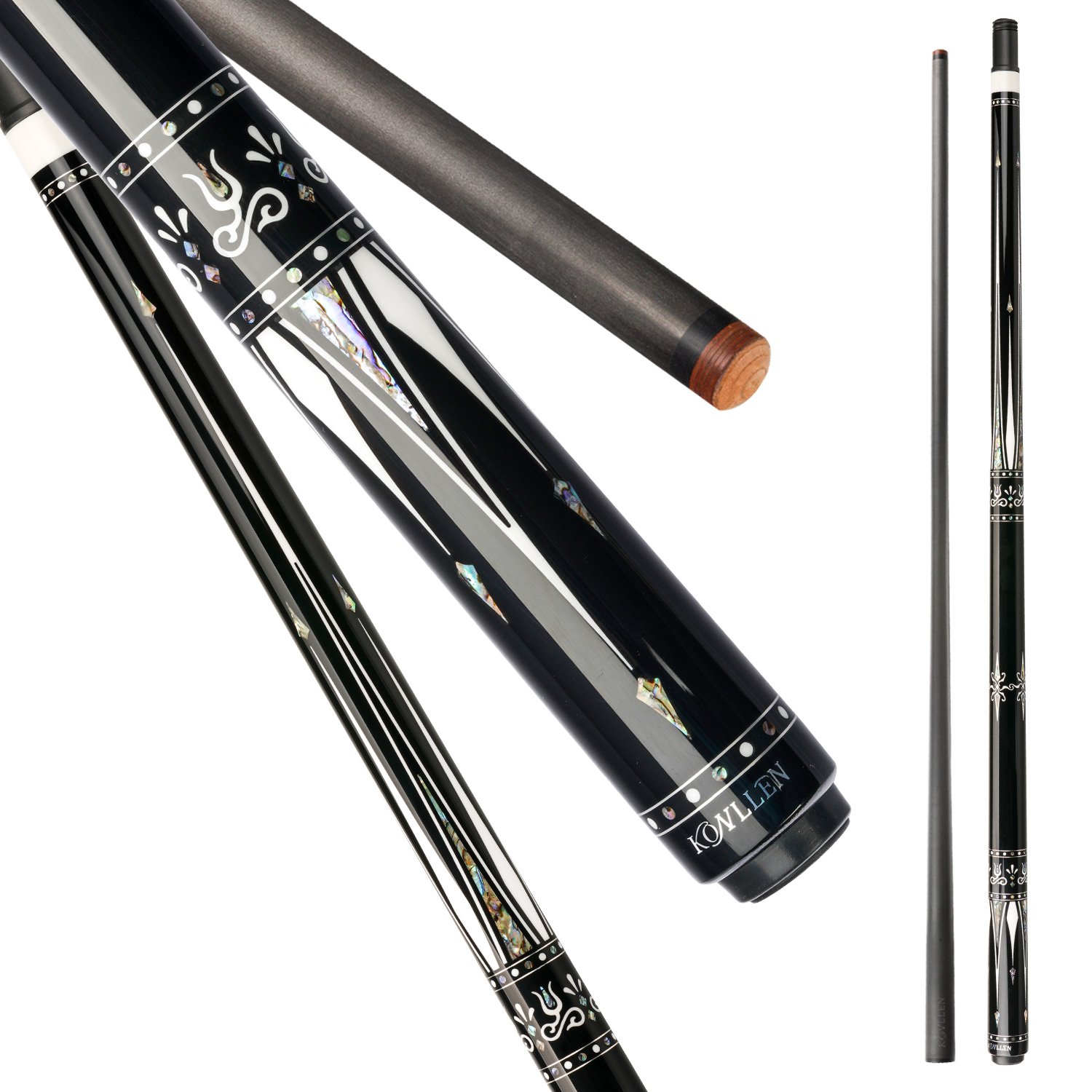 KONLLEN KL-01F Billiards Carbon Fiber Pool Stick Carbon Energy Shaft 3/8*8 Radial Pin Joint Pool Cue