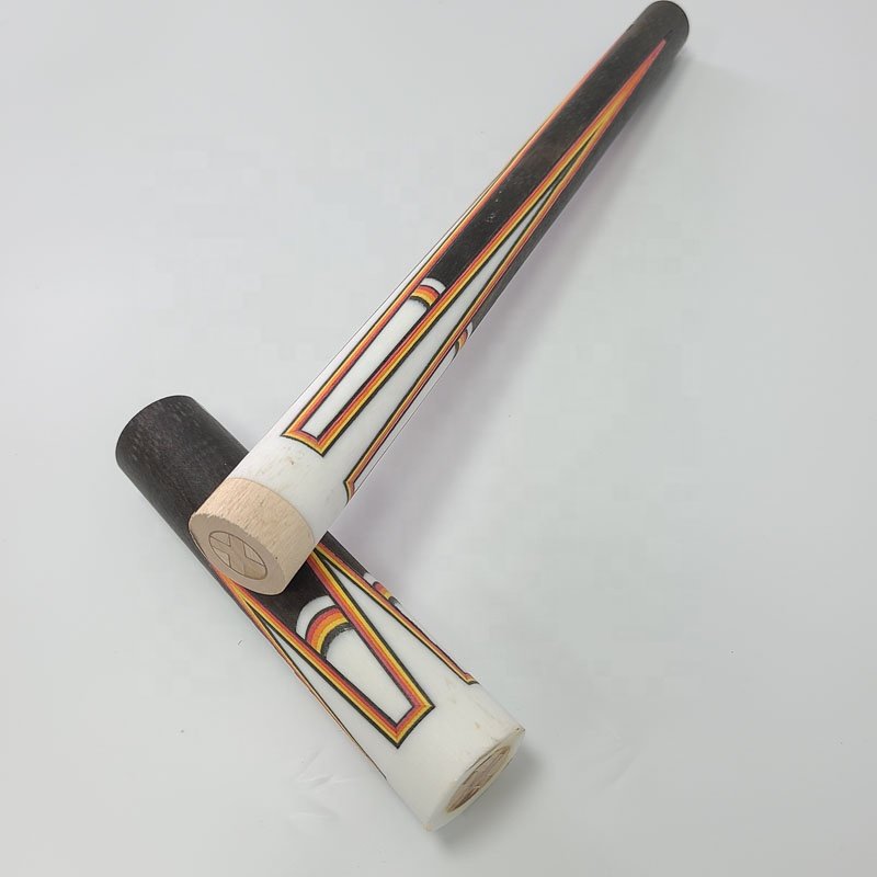 Xmlivet Half-finished Big Rainbow Handmade Inlay Design Pool Cue Butt Sleeves Custom Billiard Sticks for Cue Makers