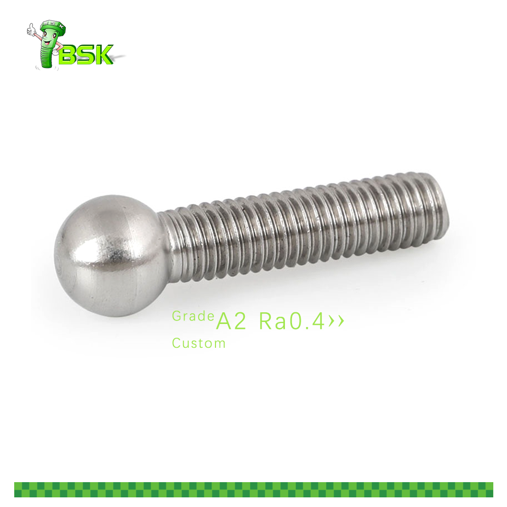 Custom High Quality Ball Head Bolts and Screws 6mm Steel Ball Head Screw Universal Joint with Ball Head Screw High Precision