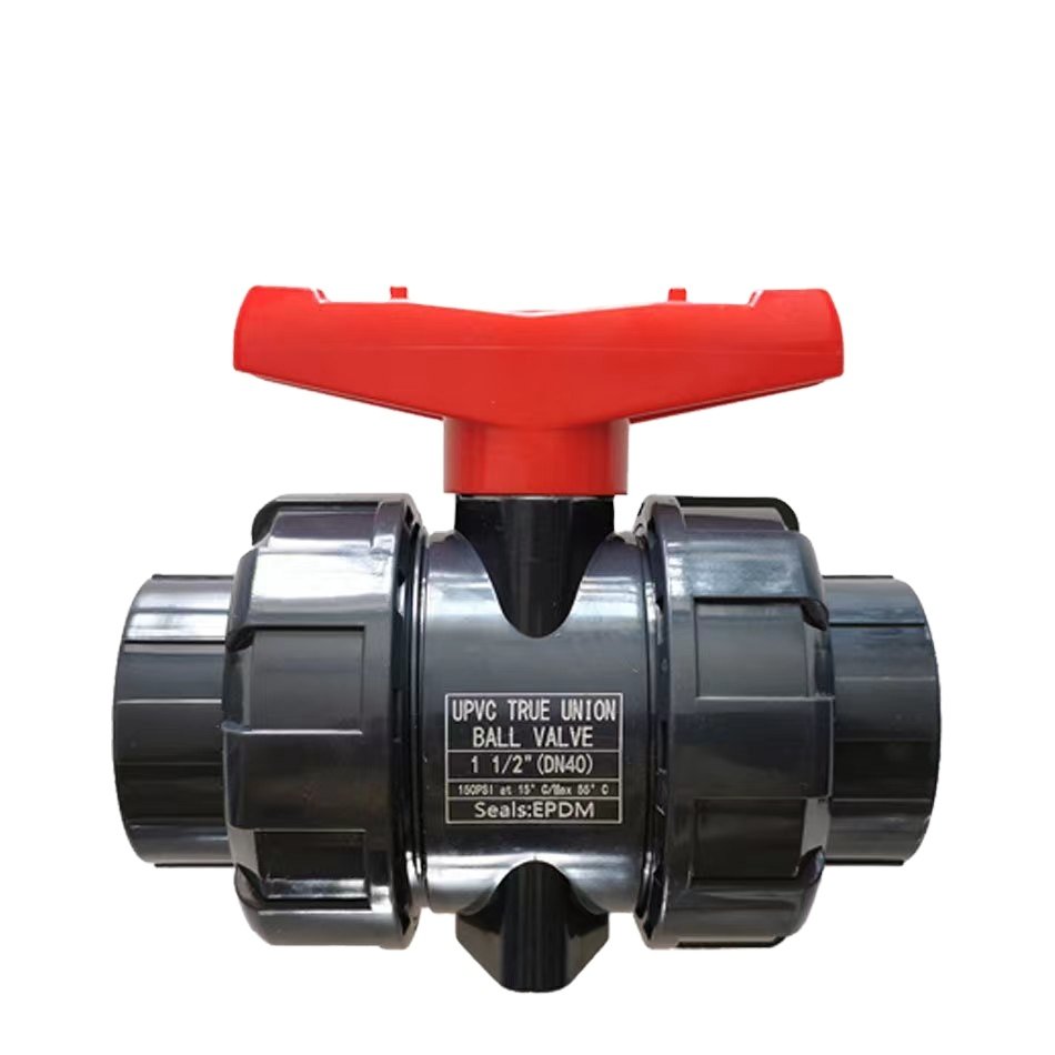 20~63mm PVC Ball Valve Aquarium Tank Water Pipe Connector Industrial Water Treatment PVC Pipe