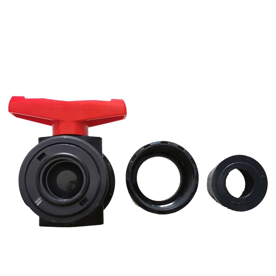20~63mm PVC Ball Valve Aquarium Tank Water Pipe Connector Industrial Water Treatment PVC Pipe