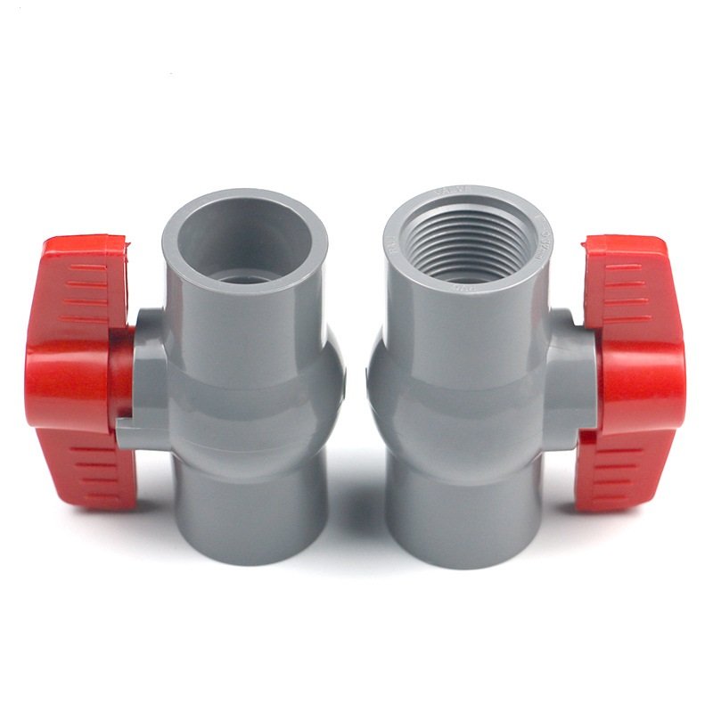 3/4" Grey PVC Ball Valve for Water Supply