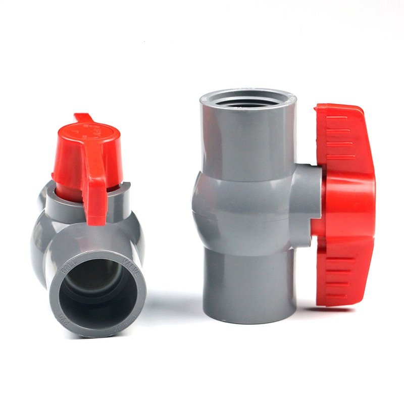 3/4" Grey PVC Ball Valve for Water Supply