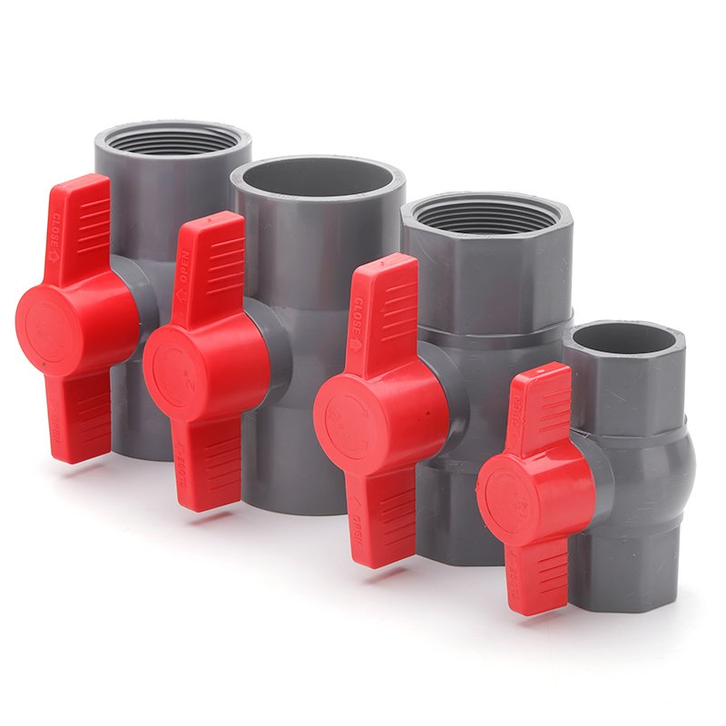 3/4" Grey PVC Ball Valve for Water Supply