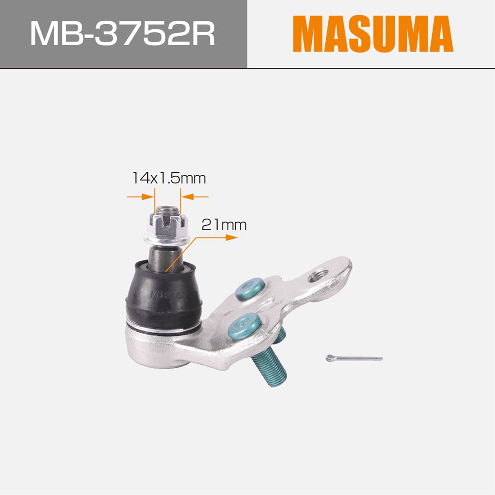 MASUAM MB-3752R Auto Suspension Systems Front Lower Right Ball Joint 43330-09160 43330-09560 for TOYOTA HIGHLANDER CAMRY & LEXUS