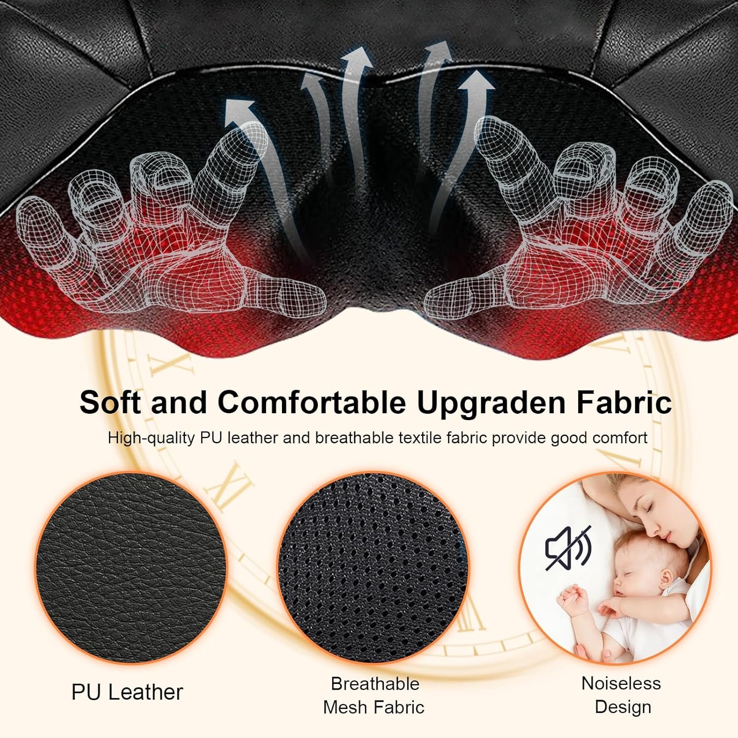 Top Sales Shoulder Neck Massager Wellness Shiatsu Back Massager for Body Muscle Pain Relief Deep Tissue