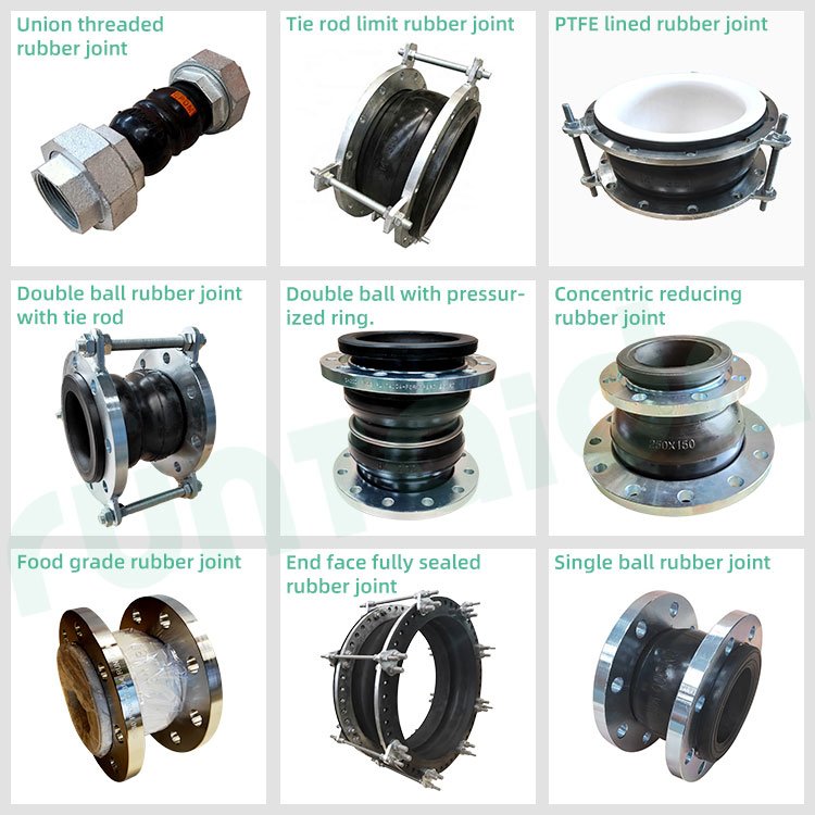 High Pressure Resistant Flange Rubber Flexible Joint Double Ball Expansion Joint Buckle Groove Rubber Joint