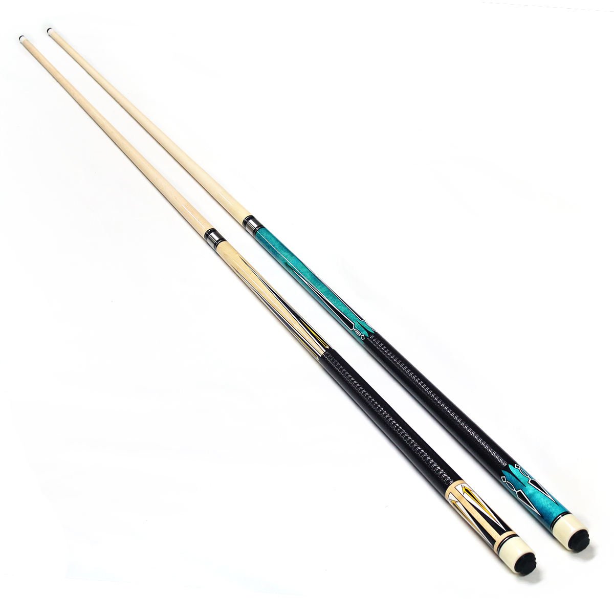 High Quality 57inches 11.5mm Tip 1/2-pc Maple Billiard Pool Cue with Joint Protectors for Sale