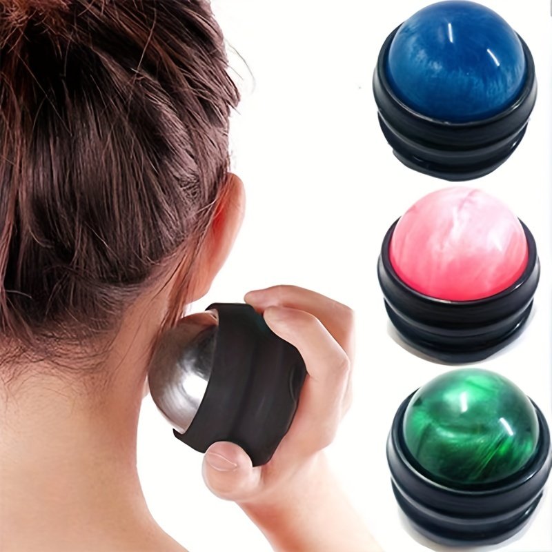 7cm Sore Muscle Shoulder Arm Neck Back Feet Body Deep Tissue Stiffness Joint Pain Stress Relief Massage Roller Ball Therapy Tool