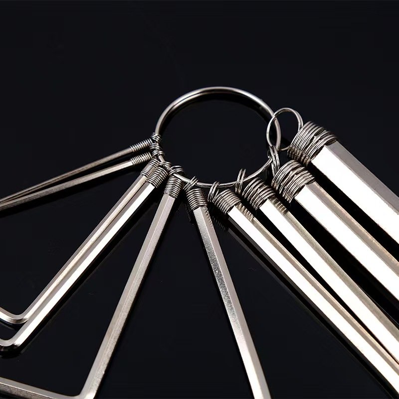 Hexagon Socket Wrench Set Ball End Allen Wrench Durable Carbon Steel Alloy Chrome Finish Industrial Repairing OEM Customizable