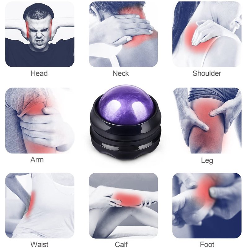 2022 Pain Relief Back Body Massager Ball Manual Massage Roller Massage Tools for for Sore Muscle Joint Pain Essential Oils