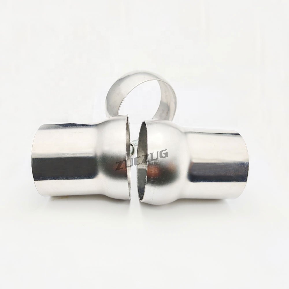 Stainless Steel Automobile Exhaust Pipe Spherical Clamp Ball Joint Connection