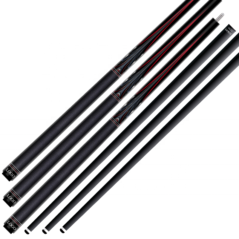 TQG-LC-C01 Pool Cue Stick 1/2 Split 12..5mm Maple Butt Multiple Snooker Joint Marking Billiards Snooker Players Carbon Fiber Cue