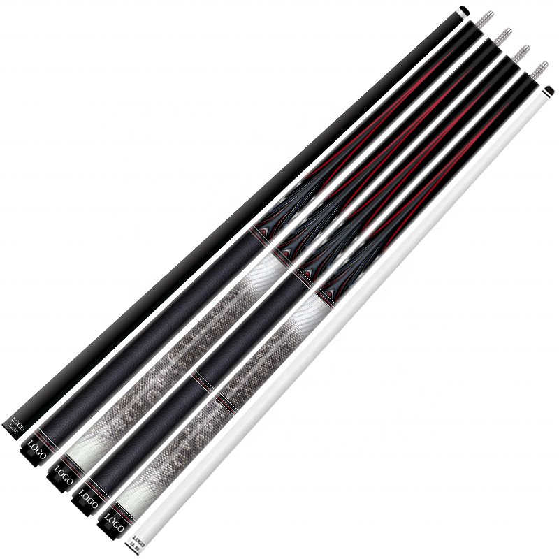 TQG-LC-C01 Pool Cue Stick 1/2 Split 12..5mm Maple Butt Multiple Snooker Joint Marking Billiards Snooker Players Carbon Fiber Cue